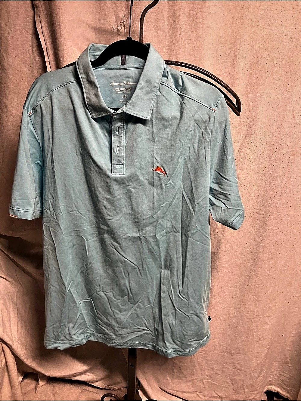 Tommy Bahama IslandZone Polo Shirt in Blue Size Large